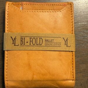 YL Bi-Fold Genuine Leather Wallet